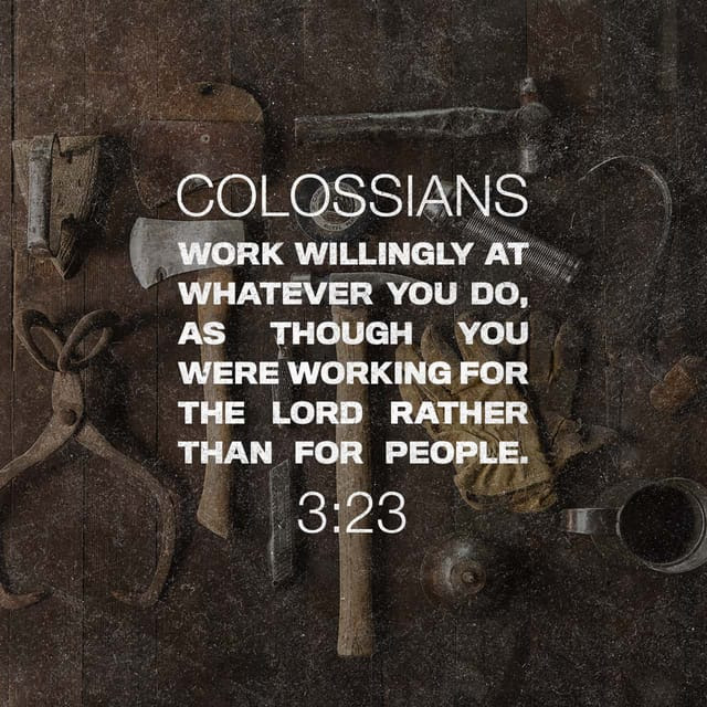 unionumcbk's tweet photo. ”And whatever you do, do it heartily, as to the Lord and not to men, knowing that from the Lord you will receive the reward of the inheritance; for you serve the Lord Christ.” - 
Colossians 3:23-24 NKJV

#Union #UMC #Bible
#VerseOfTheDay 
#Daily #Reminder https://t.co/m8VPeI2zZw
