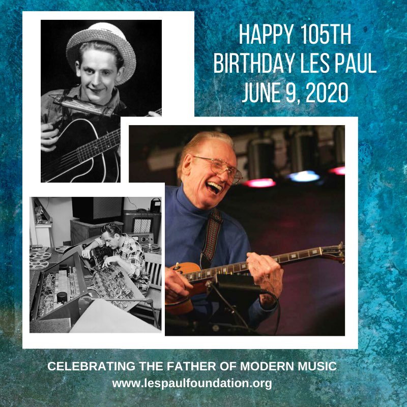 ryanazevedo's tweet photo. Happy Birthday Les Paul! #lespaulbirthday #lespaulfoundation #lespaulofficial #waukeshawizard #lespaulmusician #inventor #lespaul #genius #happybirthday #music #BornOnThisDay https://t.co/EwaCGYGiaA