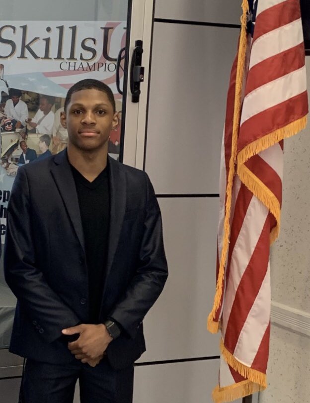 CTEprogram's tweet photo. Congrats to @NassauBOCES’s #BarryTech Student Keishawn Rose from @BaldwinUFSD for winning one of the two @acteainc Region 6 Student Scholarships. Keishawn has completed his second year of their #LawEnforcement program. #LeadershipMatters #ServiceMatters https://t.co/SvvrCqOE4L