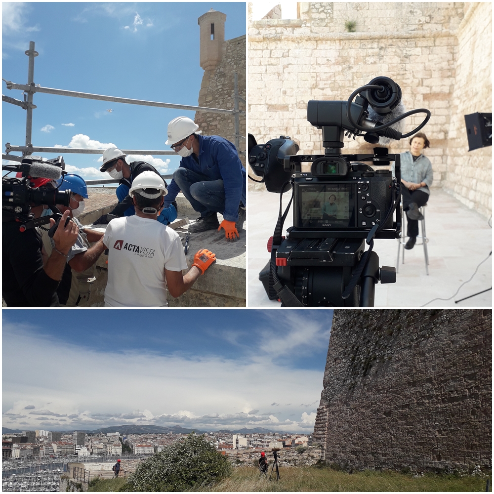 acta_vista's tweet photo. On parle(ra) de nous 🎬 Tournage @RMCDecouverte au #FortSaintNicolas aujourd'hui avec #IsabelleGuérin et #MaximeFino pour raconter son #histoire. Plus de reportages 👉 https://t.co/Ej1TDnB9YL #patrimoine #BAOFormation #fortdentrecasteaux #presse https://t.co/AkyzXhGSWO