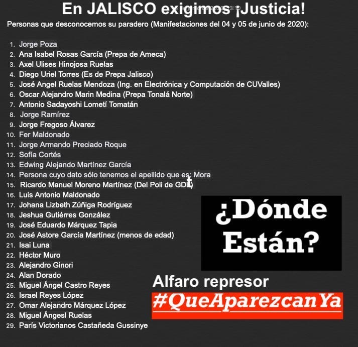 ColectivoJusti1's tweet photo. #QueAparezcanYa #Alfarorepresor https://t.co/OHDebCNo9D