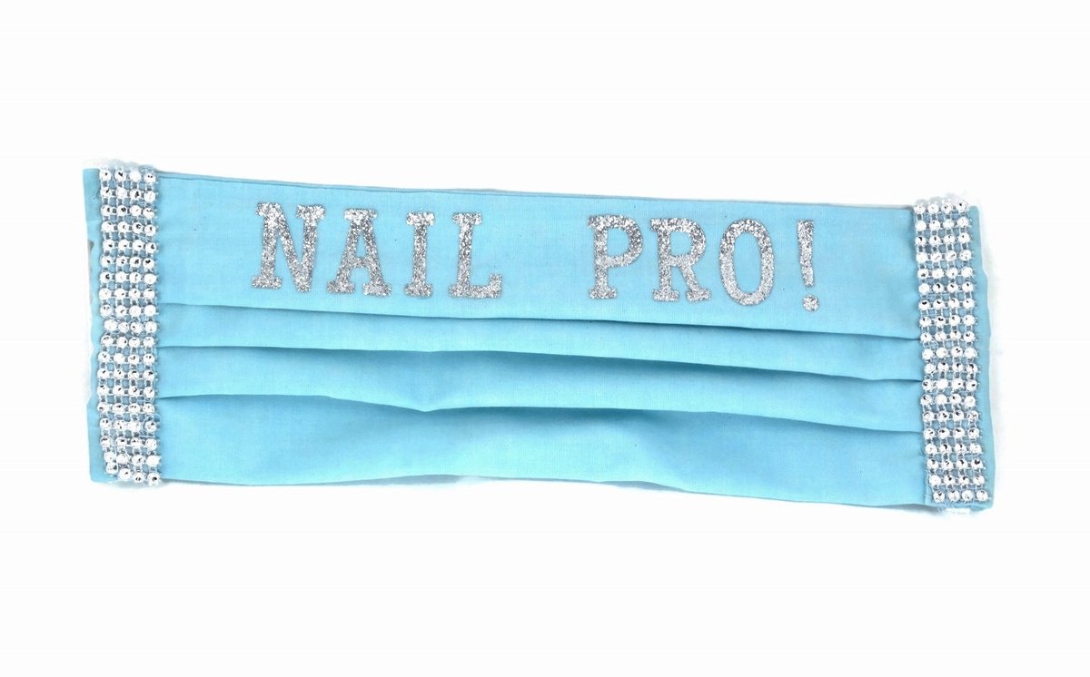 Rhinestonediva's tweet image. HANDMADE in the U.S.A. by Mom - Rhinestone Bling Face Mask - NAIL PRO - Washable Cloth &amp;amp; Reusable - Others Professions Available! Limited Time #handmademom #momhandmade #reusablecloth etsy.com/listing/803420…