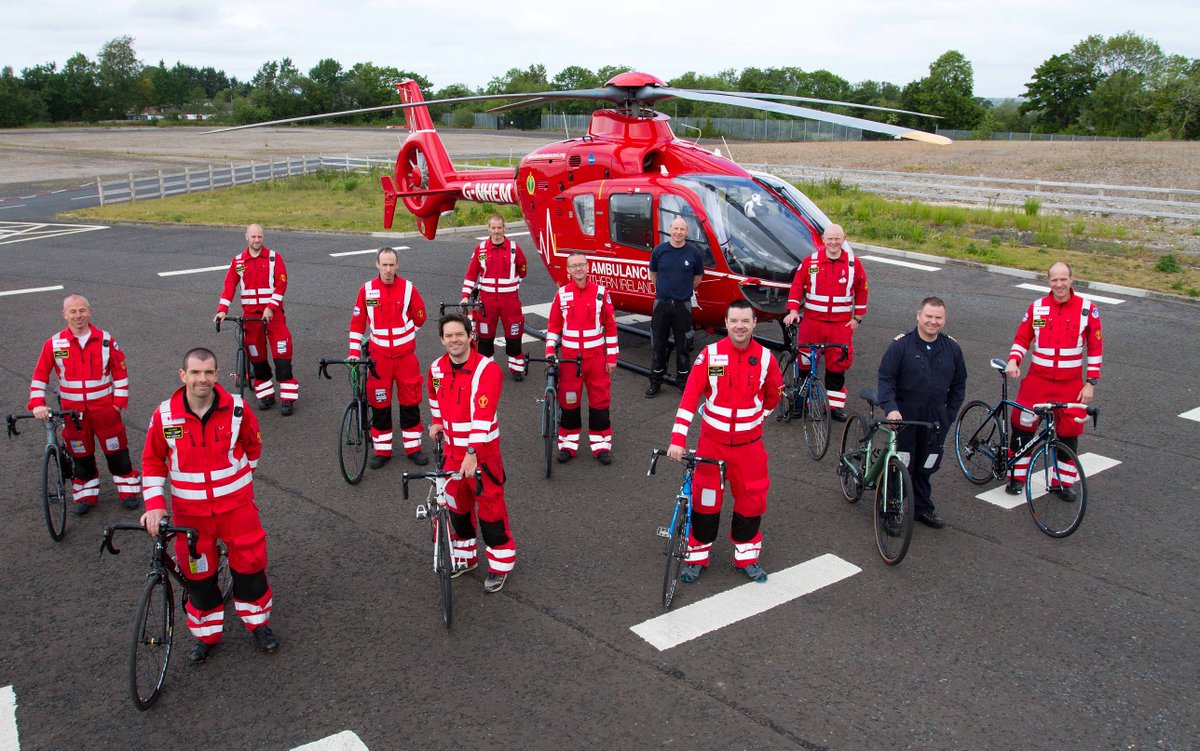 11 members of the HEMS crew are set to cycle 110 miles over 2 days from the Helipad at SWAH to the Helipad at RVH this Oct in the Helipad to Helipad Cycle Challenge 🚲 They hope to raise £10,000 for AANI! To support their efforts please donate at: justgiving.com/fundraising/he…
