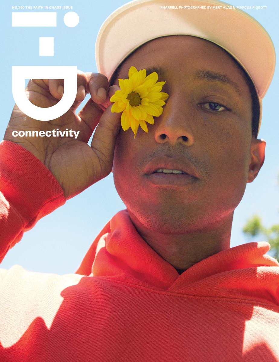 Los tiempos actuales están forjados por el dolor, pero en medio del caos y la amargura, debemos mantener la fe, fe en que podemos construir el mundo de nuevo, purgados de los males del viejo.

Pharrell Williams es la portada del número 360 de i-D: bit.ly/3hbt04J