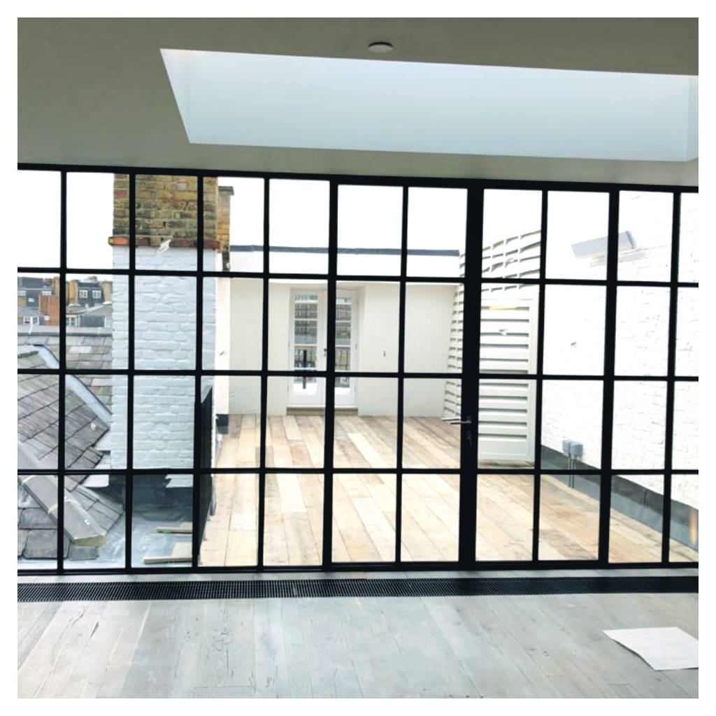 FitoutsUk's tweet photo. Premium metal framed glass windows and doors installed to reconnect the two spaces with minimal obstructions.⁠ 

#glasswall #glassdoors #bespokewall #bespokeglass #bespokedoors #doorfitting #fitteddoors #fittedwindows    #joinery #fitout #carpentry #installations #windows #doors https://t.co/e2YIeQ9aYZ
