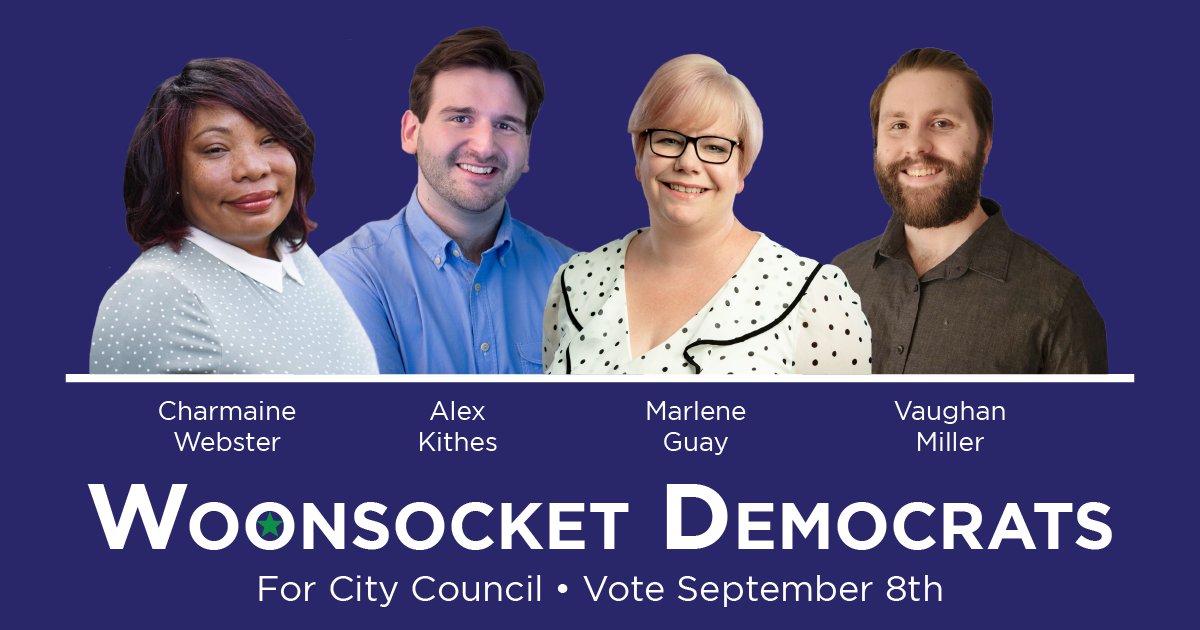 Alex Kithes (@alexkithes) on Twitter photo I am thrilled to announce that three wonderful candidates - <a href="/CWForWoonsocket/">Charmaine Webster for Woonsocket</a>, @VMiller2020, and <a href="/MGforWoonsocket/">Marlene Guay</a> - will be running with me for the Woonsocket City Council this year, as the slate of <a href="/WoonsocketDems/">Woonsocket Democrats</a> and members of the <a href="/ripolcoop/">Rhode Island Political Cooperative</a>! I am thrilled to announce that three wonderful candidates - <a href="/CWForWoonsocket/">Charmaine Webster for Woonsocket</a>, @VMiller2020, and <a href="/MGforWoonsocket/">Marlene Guay</a> - will be running with me for the Woonsocket City Council this year, as the slate of <a href="/WoonsocketDems/">Woonsocket Democrats</a> and members of the <a href="/ripolcoop/">Rhode Island Political Cooperative</a>!