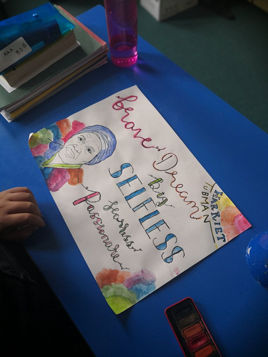 MissHotston's tweet photo. We adapted @MissNewton91 amazing WCR planning to create a whole afternoon PSHE/history lesson on Harriet Tubman and the slave trade. The children were so mature and reflective. Will read #HenrysFreedomBox tomorrow and more stories frombthe #undergroundrailroad this week! #BLM https://t.co/rfFBk5vprC