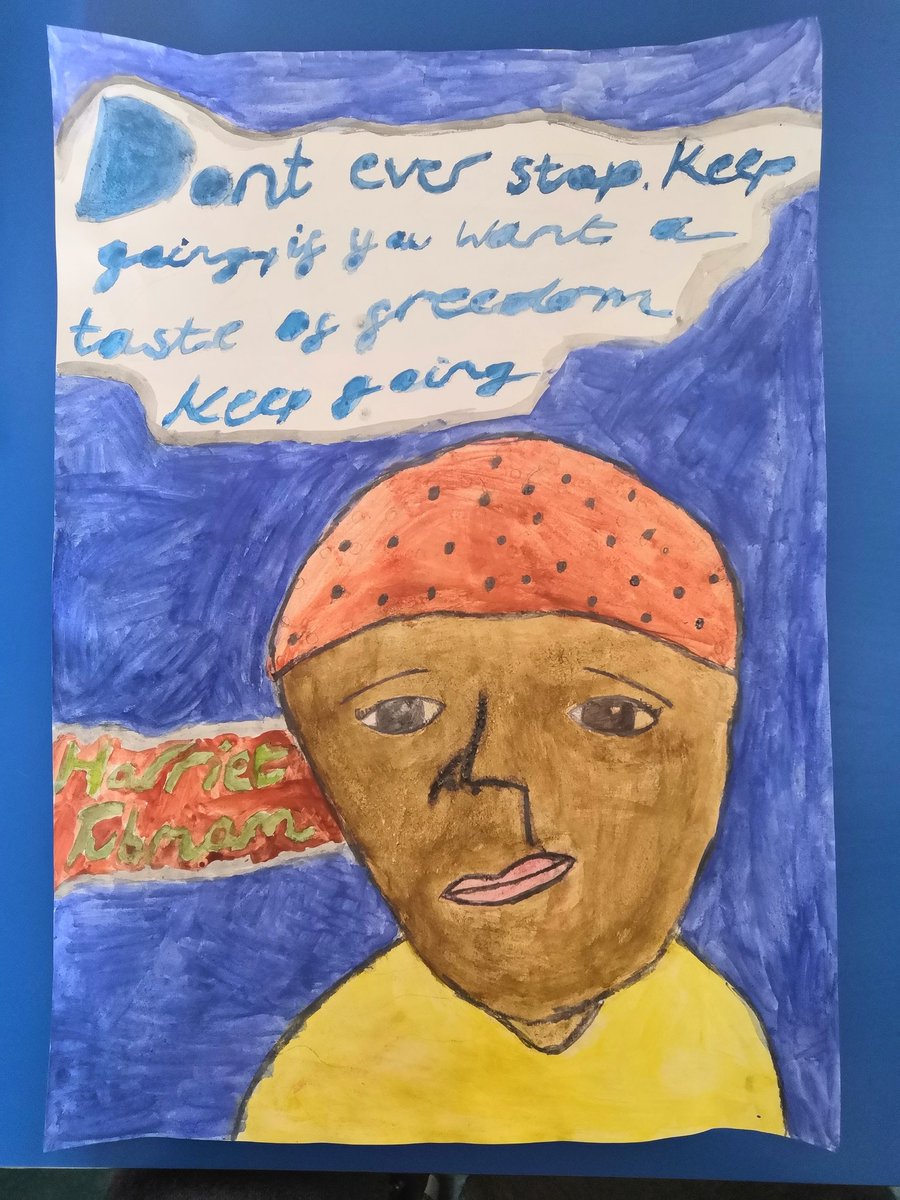 MissHotston's tweet photo. We adapted @MissNewton91 amazing WCR planning to create a whole afternoon PSHE/history lesson on Harriet Tubman and the slave trade. The children were so mature and reflective. Will read #HenrysFreedomBox tomorrow and more stories frombthe #undergroundrailroad this week! #BLM https://t.co/rfFBk5vprC