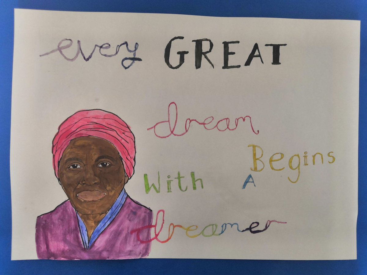 MissHotston's tweet photo. We adapted @MissNewton91 amazing WCR planning to create a whole afternoon PSHE/history lesson on Harriet Tubman and the slave trade. The children were so mature and reflective. Will read #HenrysFreedomBox tomorrow and more stories frombthe #undergroundrailroad this week! #BLM https://t.co/rfFBk5vprC