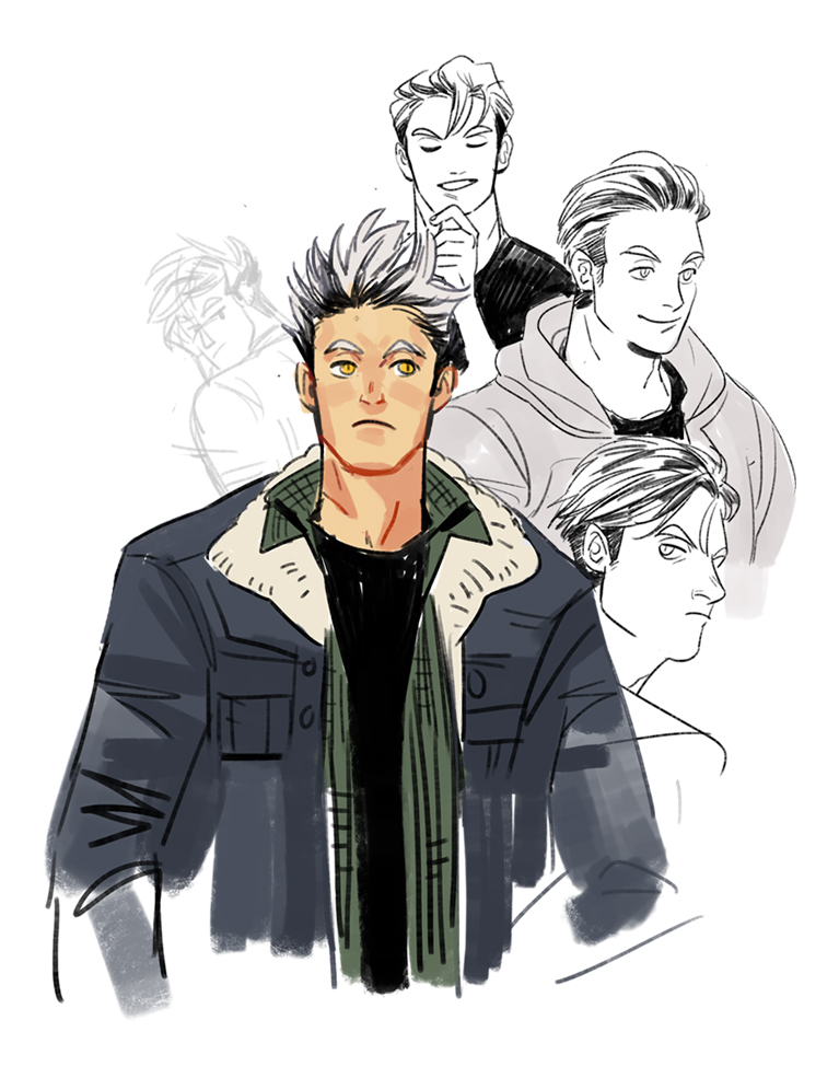 been thinking of bokuto's hair since...yesterday.. 