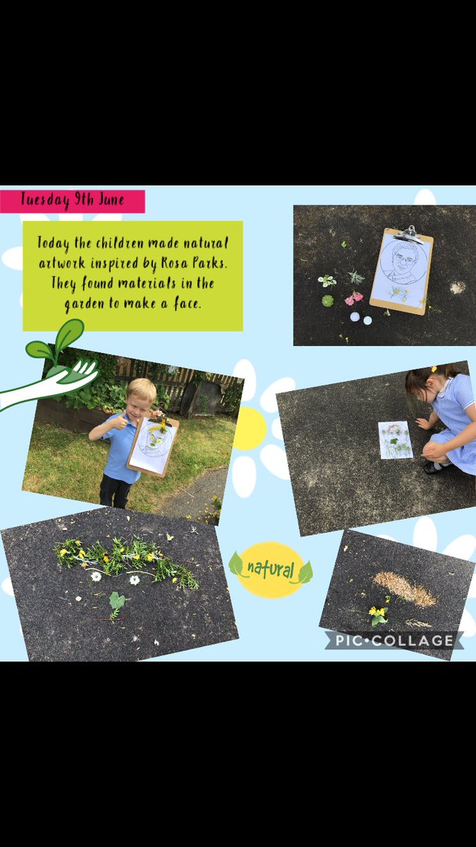 Natural artwork inspired by Rosa Parks