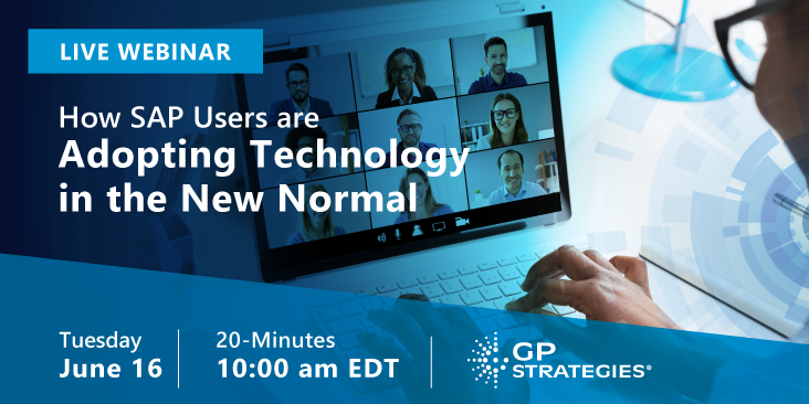 gpcorp's tweet photo. Does your organization have an effective SAP implementation and technology adoption strategy for times of disruption? Join this short session to learn best practices for developing a plan to meet the challenges of our new normal. #GPWebinar https://t.co/EpyOTpZdKw https://t.co/VXaawwbxDt