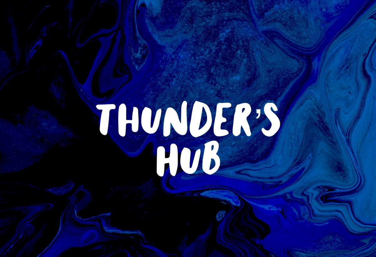 Thunder’s Hub [<a href="/ThundersHub/">Thunder’s Hub</a>] will return within the next few weeks. Stay tuned for more soon...💙💦