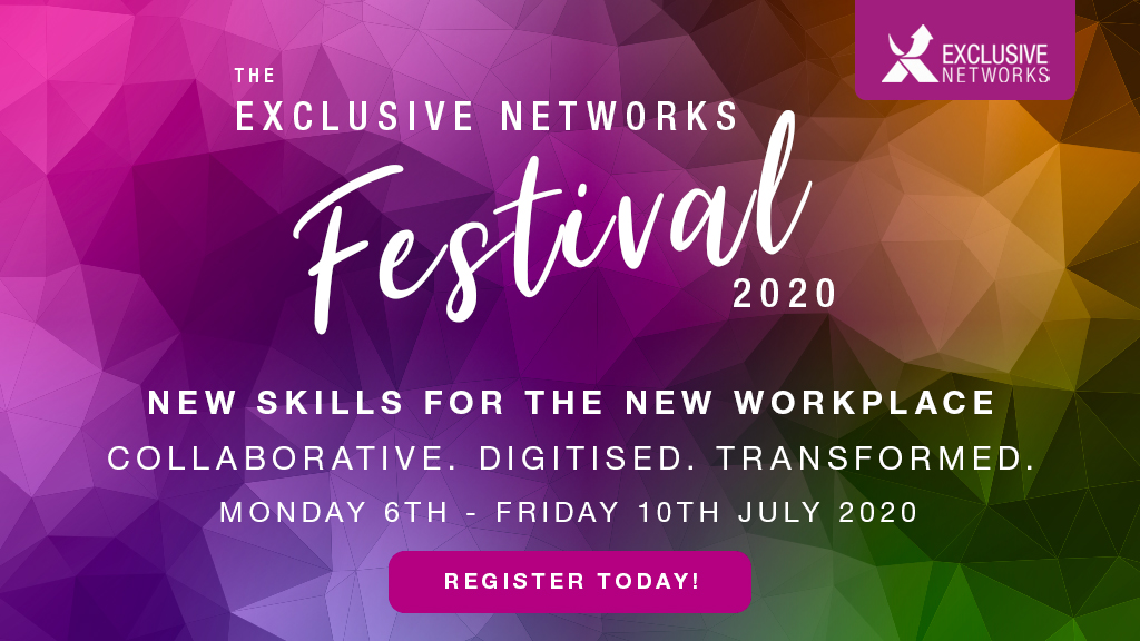 Announcement! Introducing the first ever <a href="/EXN_UK/">Exclusive Networks UK</a> Virtual Festival! Mon 6th - Fri 10th July. A series of LIVE stream broadcasts to support, educate and entertain! Together we can make 2020 a success! Check out the agenda &amp; register today! bit.ly/2UrQCsd #EXNFestival