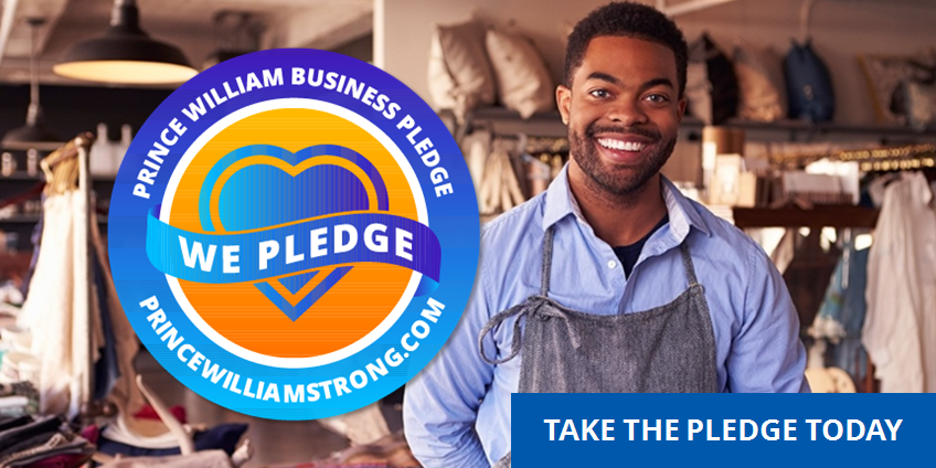 VisitPWC's tweet photo. Prince William County Businesses: Take the  ‘#PrinceWilliamStrong Pledge’. This voluntary program for local businesses is designed to build consumer confidence and spur Prince William’s economy. 
Learn More>> https://t.co/yXtTqZDGiv https://t.co/tt2SrZUSBv