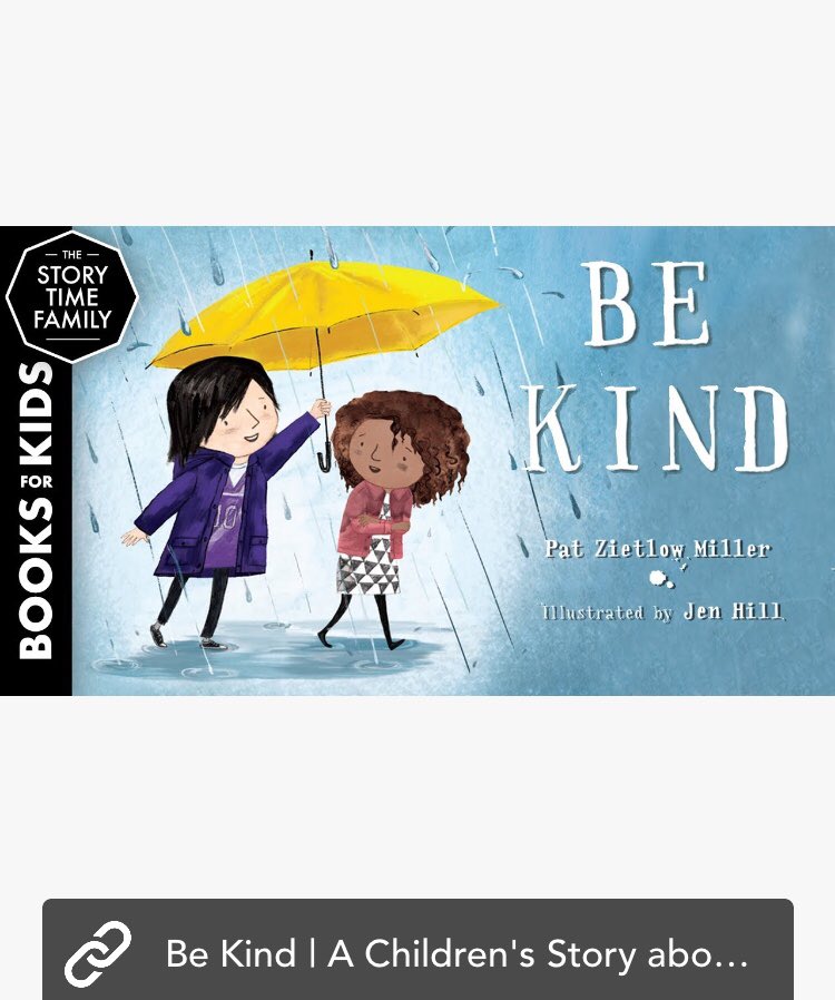 Our Nursery children really know how to ‘be kind’ - in response to their sharing of this lovely book.