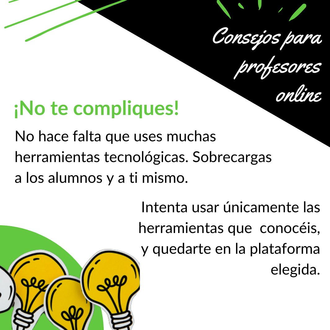 ClassOnLive's tweet photo. Muchas veces queremos impresionar a nuestros alumnos con multitud de herramientas que al final lo que hacen es dificultar la formación. Que la sencillez y la claridad sean las máximas de tu curso online. #classonlive #classonlivetip #herramientas #cursoonline #formaciononline https://t.co/LYOYJmj3UO