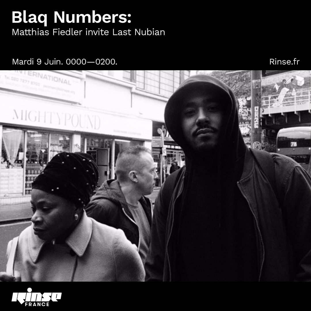 Deuxième heure avec  <a href="/BlaqNumbers/">Blaq Numbers</a> par #MatthiasFiedler qui invite #LastNubian !

Retrouvez les anciens podcasts : rinse.fr/podcasts/?show…

#verrouillé 🔒rinse.fr/player