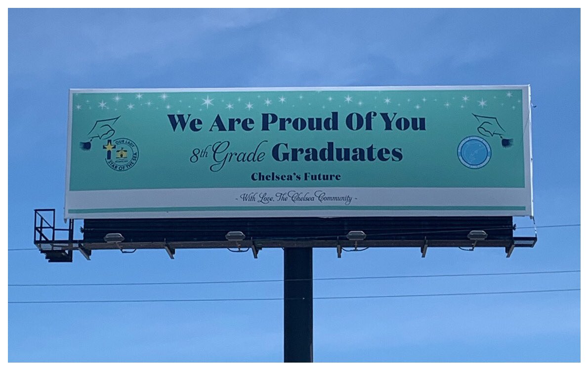 The Chelsea community congratulates Class of 2020 on Albany and Atlantic. #NeighborhoodStars. ⭐️ Chelsea's Future.  👩🏻‍🎓👨🏾‍🎓 
-
-
-
#ChelseaEDC #chelseaneighborhood #atlanticcity #sovereignavenueschool #OurLadyStarOfTheSea