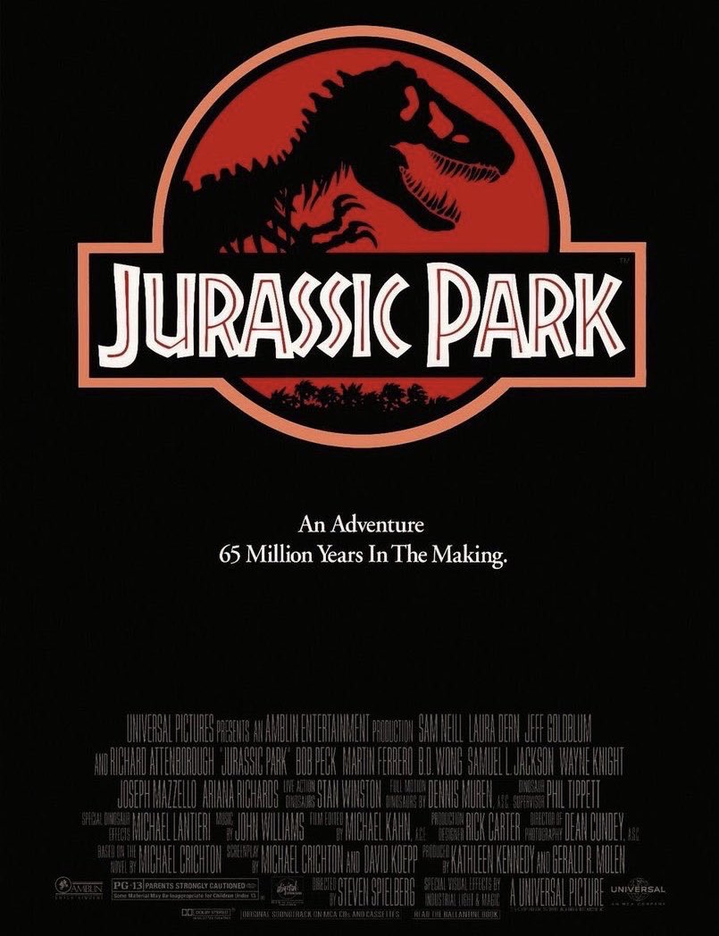 retrochenta's tweet photo. Hoy hace 27 años que se estrenó en EEUU "Jurassic Park", la genial película de Spielberg que abrió la saga. https://t.co/YWDVNkepxP
