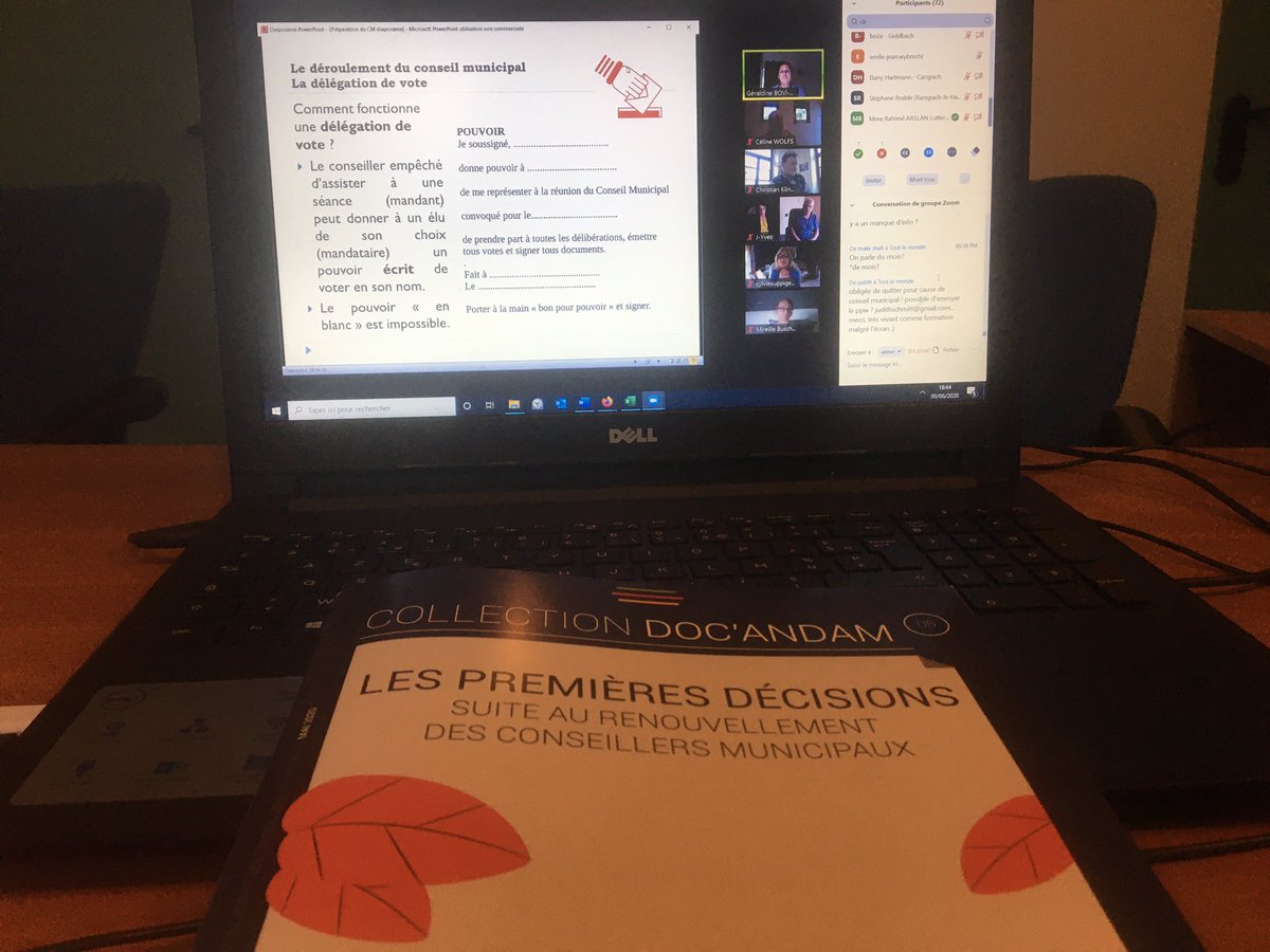 Plus de 200 élus maires, adjoints, conseillers municipaux déjà formés en deux jours à travers les visioconférences proposées par l’Association des Maires du Haut-Rhin sur le fonctionnement du conseil municipal. D’autres formations sont  à venir