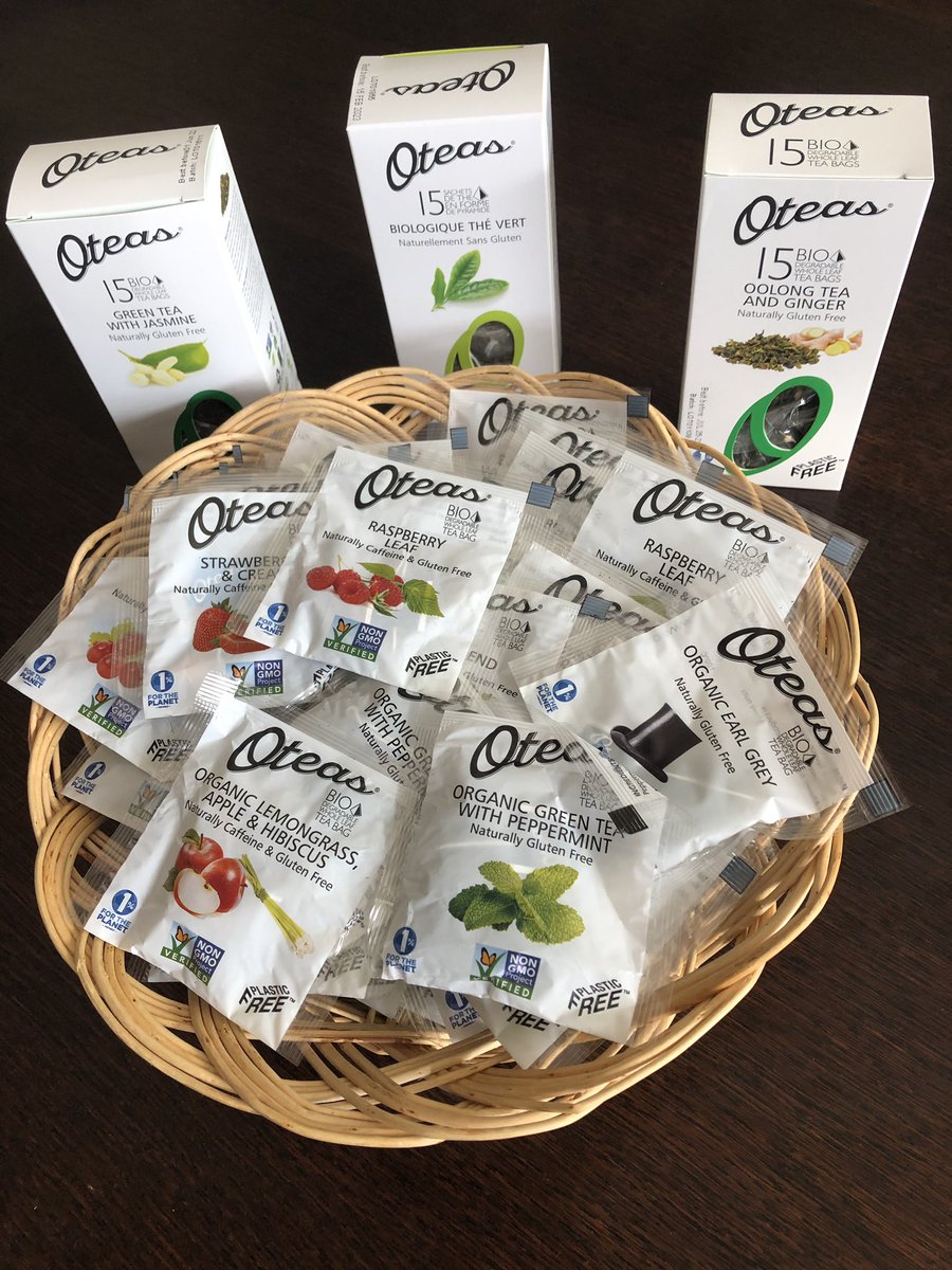 Break out the China! Have a tea party! Tea lovers must try Oteas! High quality hand blended ingredients,100% plant based packaging,100% plastic free, biodegradable and a true zero waste consumer product. We are hooked!  Sold locally! #oteas #teatime #sustainableteas