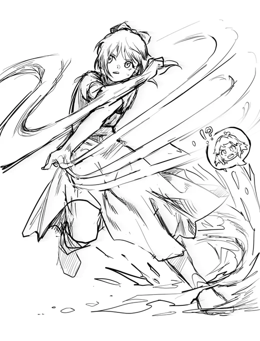 未来ちゃんには戦って欲しくないけど、、、、描いてみたかった、、、、???? 