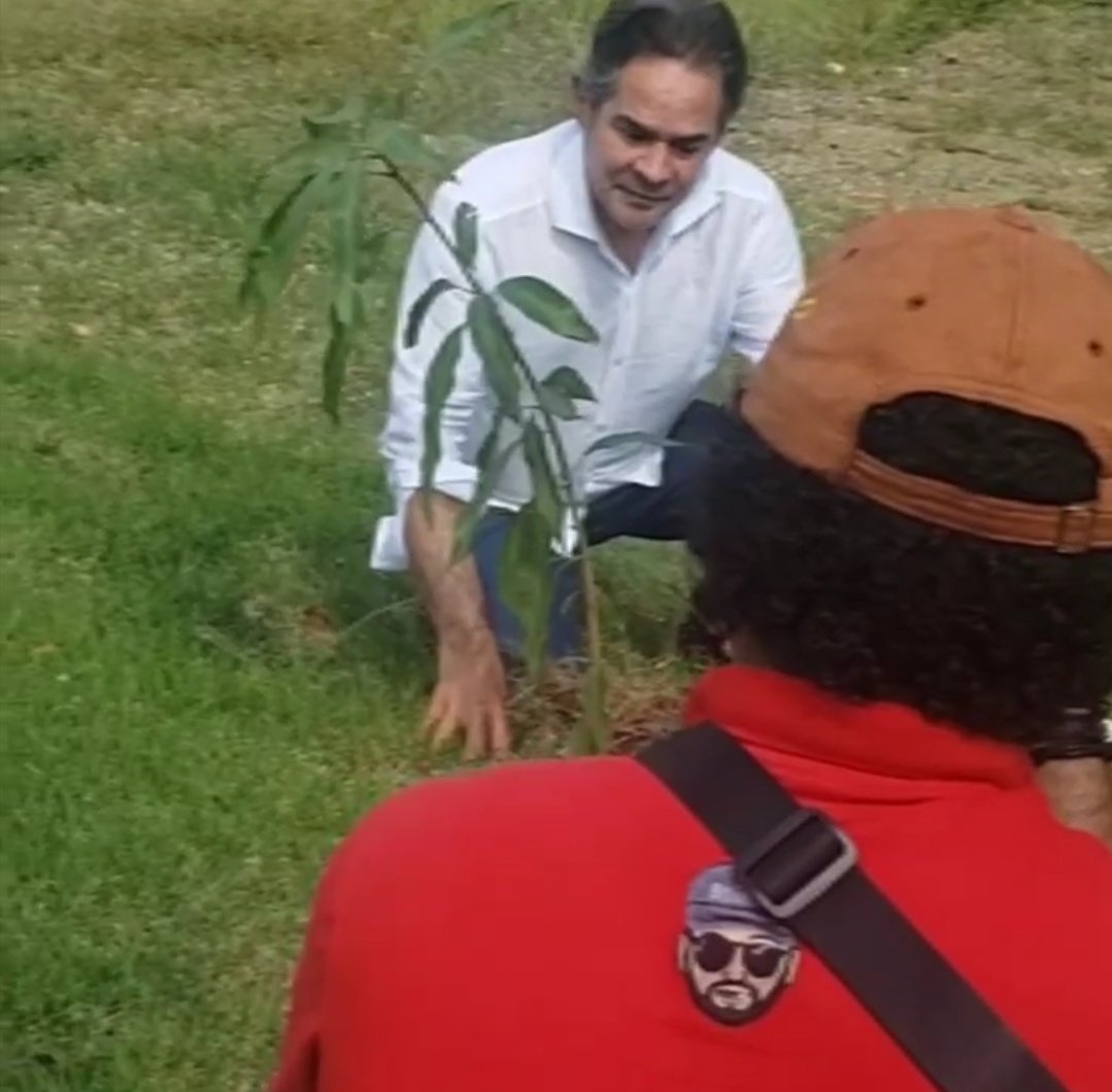 MannyUceta's tweet photo. El Senador Antonio Cruz reforestando, pero primero #FotoPalFace 🤪 https://t.co/ouf5VTt6sg