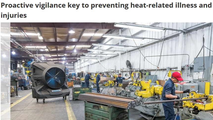 portacool's tweet photo. As we observe #nationalsafetymonth, our Terry DeRise gives 6 tips to @ISHNmag for preventative #heatsafety to keep heat-related illness &amp; injuries at bay. https://t.co/dLFjHUih4F Another tip: An #evapcooler onsite can aid #worksafety in hot work spaces. https://t.co/u8lKpZFcW6