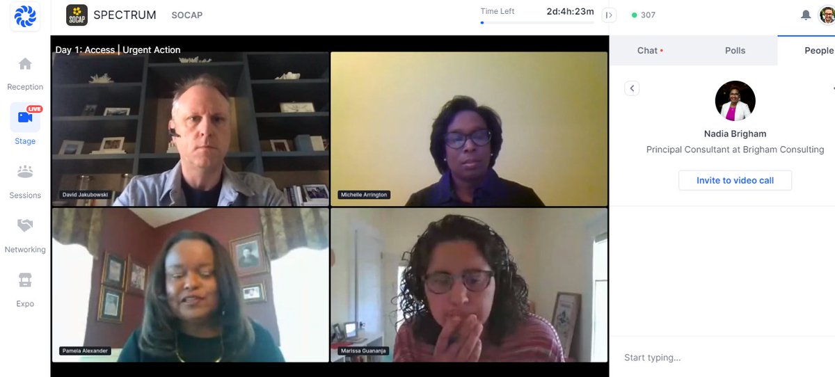 ColaborativoNET's tweet photo. We're at #spectrumvirtual to learn more about how to close the racial equity gap and drive impact  👊👊🏾 @SOCAPmarkets https://t.co/n2zqzcseZa