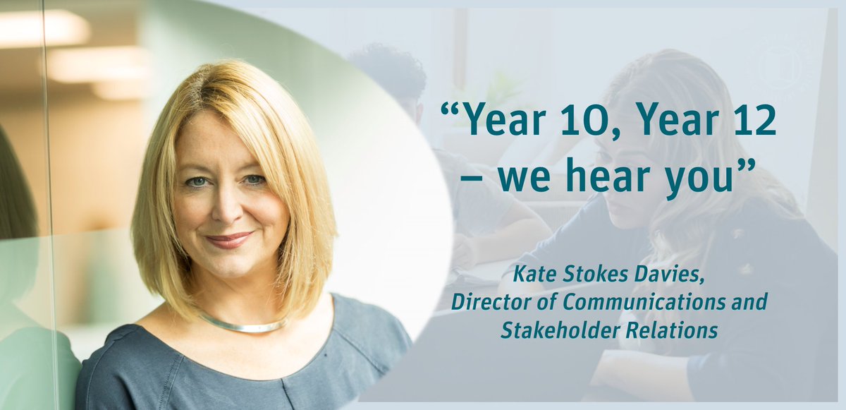quals_wales's tweet photo. 🖋 Our Director of Communications and Stakeholder Relations, Kate Stokes Davies, explains that Year 10 and Year 12 voices are being heard - read her blog here: https://t.co/E2WZoJJ4Ep https://t.co/NcmSWE5zFA