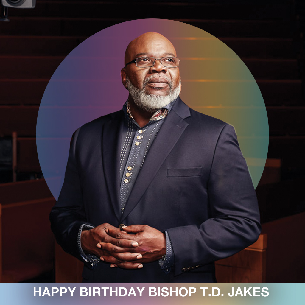 Happy Birthday to Bishop T.D. Jakes from Brother Toiriste, Bishop Rosie O\neal, and the entire KCC Family. 