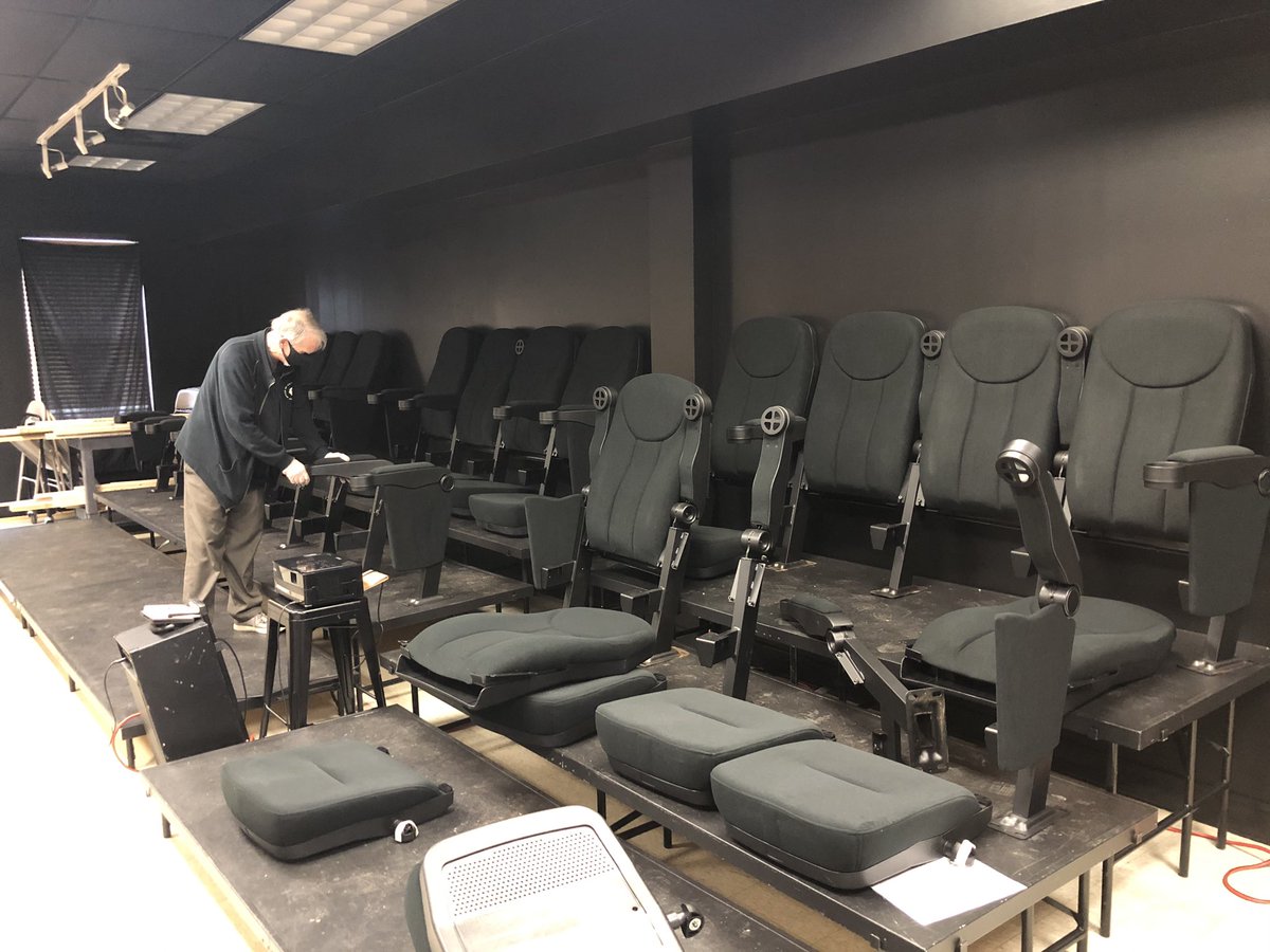 We’ve been taking advantage of the down-time to make improvements. The installation of new seating in the Bethune theater is one of them. Our guests will soon enjoy a much better movie-going experience during activities such as Indie Film Night, Senior Cinema Showcase, and more.