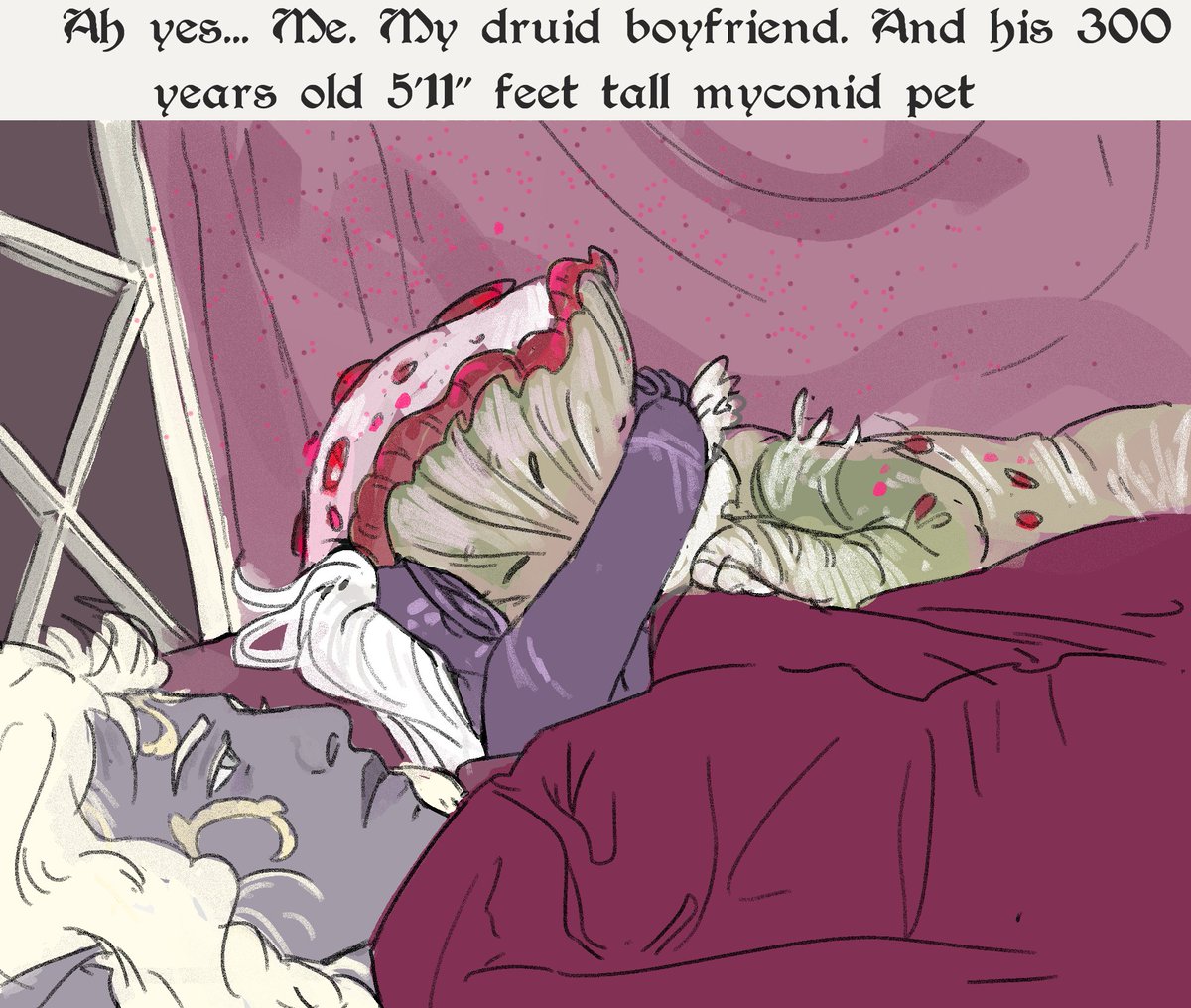 jonesylium's tweet photo. listen. i love me some good art #meme trend.
i call this "the problems of having a druid bf"
#Oc #dnd #drow #drows #elfs #mlm https://t.co/tgwWuznW23