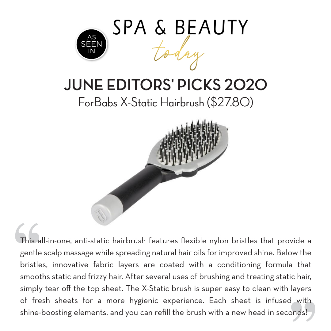 Do you struggle with static in your hair or those annoying fly away strands 😖 We have a solution for you! We are featured in Spa &amp; Beauty Today for their June Editors’ Picks 2020!

spaandbeautytoday.com/articles/june-…