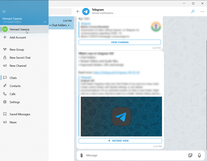 TheWindowsClub's tweet photo. Unigram is a Telegram client for Windows 10 PC https://t.co/wopisuwJFP https://t.co/yRz6KjAIYG