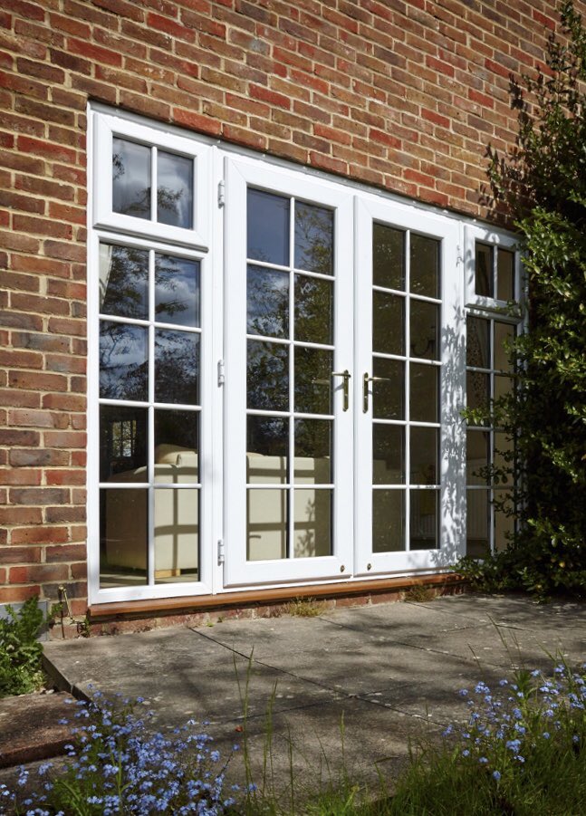 Croydonwindows's tweet photo. TRADITION| AND | INNOVATIVE  | New #Upvc french doors with astragal bars, provide an authentic traditional #Georgian appearance in #Surrey.  #windows #homes #glazing #upvcwindows #traditionalarchitecture #victorianhouse #urban #londonarchitecture #homeimprovement https://t.co/rE7yA3ixwz