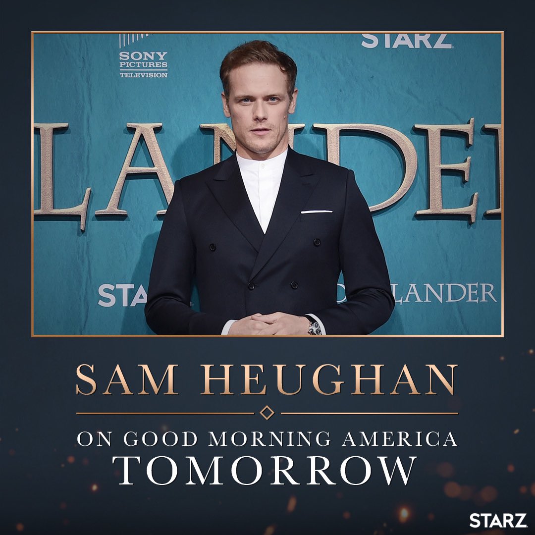 SamHeughan's tweet photo. By the wonders of modern technology (and a little magic) see you on @GMA tomorrow!!
Exciting news...
@Outlander_STARZ https://t.co/f1flQwclPU