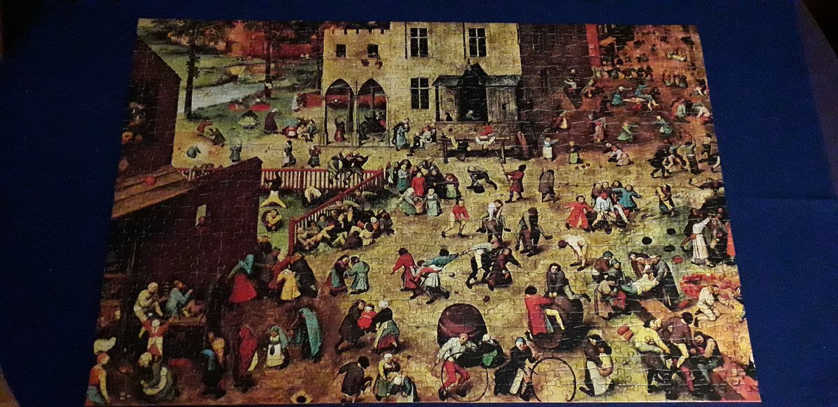 Nach einem langen Kampf und oftmaligem "ich schmeiße das Ding jetzt in den Mist" habe ich das Puzzle letztendlich doch noch vollendet. 😁 #bruegel #Puzzle #1000Stück #mehrmagichnicht #stolzbin