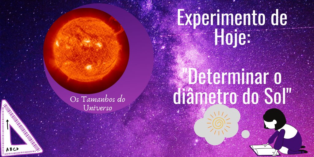 Astrominas_'s tweet photo. Hoje as astrominas compreenderam um pouco melhor as escalas de tamanho e distância do nosso Sistema Solar, das galáxias e de aglomerados.
Depois de muitas reflexões, elas determinaram o diâmetro da nossa estrela, o Sol ☀️, utilizando nossa amiga Matemática!
#USP #IAG #ASTROMINAS https://t.co/KdLEp3mtm3