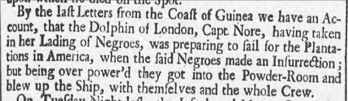 Approximately 400 cases of slave revolts on slave vessels have been documented so far & the true number is likely much higher. But for the moral relativist/apologist this history is discounted, just a detail w/ zero recognition of the individual lives of the Africans on board.
