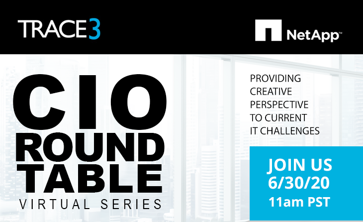 trace3's tweet photo. #Trace3 is hosting a virtual #CIOroundtable each month this summer 😎First up: #Automating the Future with #CIOs from @Trace3 @NetApp @westerndigital and @renownhealth #checkitout  https://t.co/KkjhCYGmtm https://t.co/AjBVWmfLlt