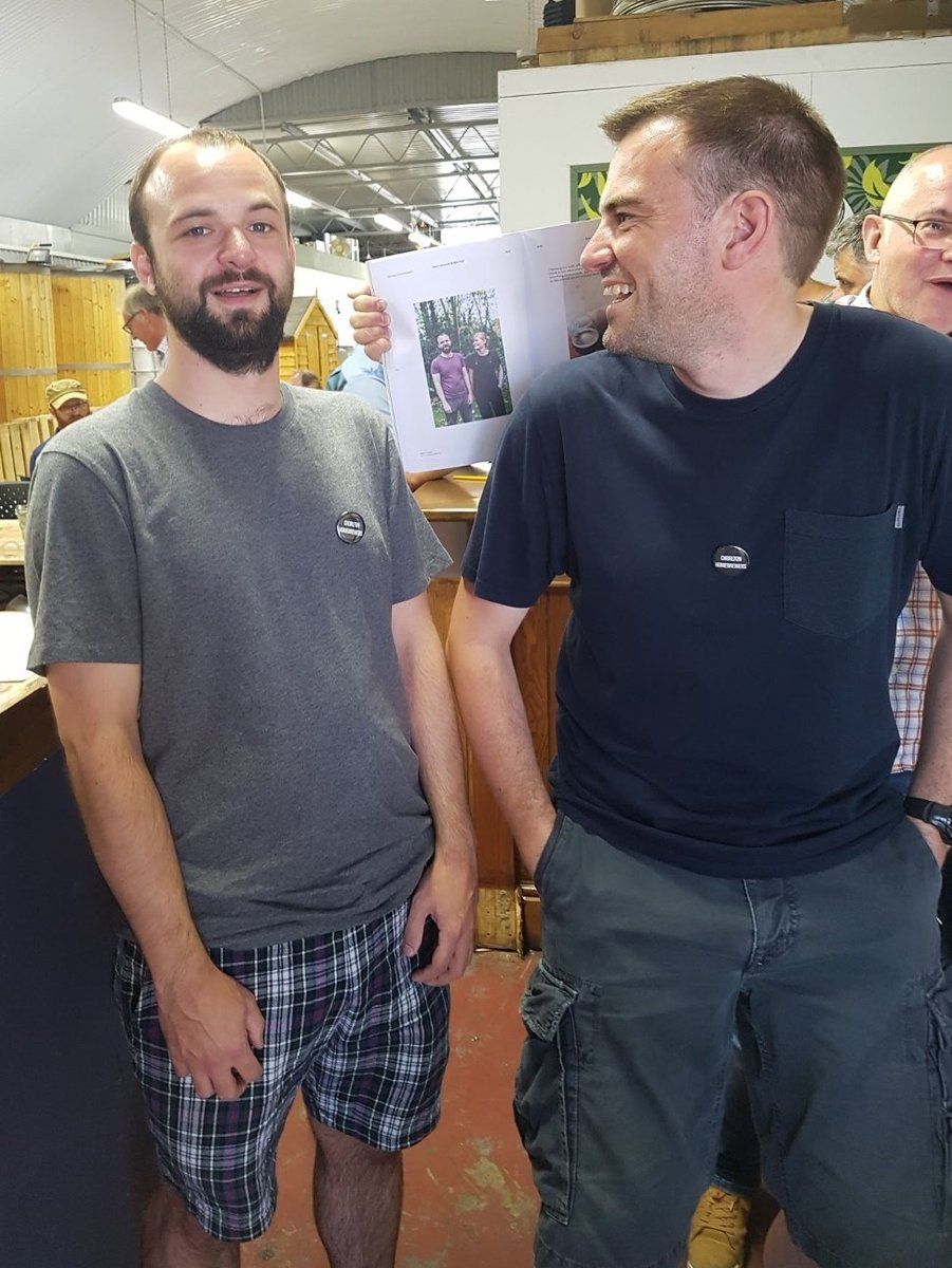 Progress. This time it's  @Goodfordshire on  #AFriendaDay!1 of the friendliest & funniest people I know & an expert homebrewer to boot. Love bumping into Simon at beery events & we spent a cracking afternoon in R2BC in Jan. He's also a certified Stan Fan.A truly top geezer :-)