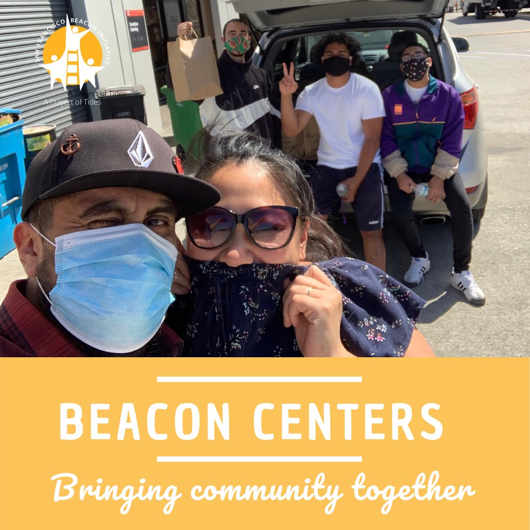beacon_sf's tweet photo. #BeaconCenters are still working hard to support their #communities. Vis Valley &amp; El Dorado Beacon staff assist with food distribution 3 days/wk where they serve about 1K meals in 2 wks. Thank you for your continued efforts in supporting #youthandfamilies during this #pandemic! https://t.co/mcUYNkRn45