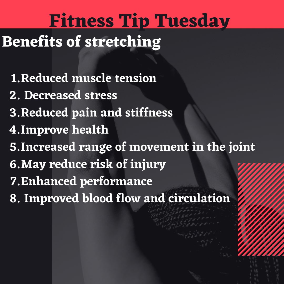 Wright_Rams's tweet photo. Fitness Tip Tuesday!  Here are 8 reasons why you should be stretching on a regular basis. https://t.co/f7BZVrJoOK