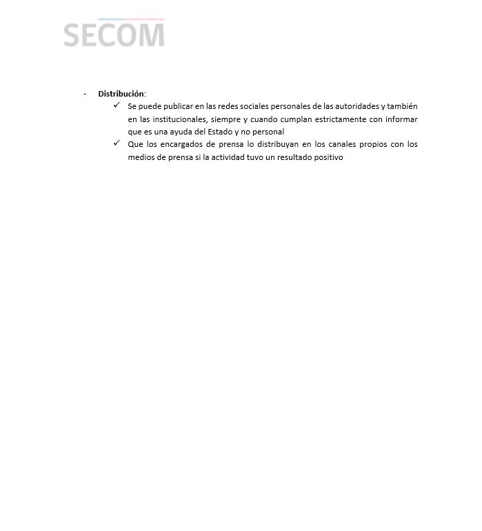 manupalominos's tweet image. 📸CAJAS DE ALIMENTOS| La SECOM pide grabar:

- Funcionarios bajando cajas y entregándolas a las familias.
- Emoción y valoración de las familias al recibir ayuda. 
- Idealmente el agradecimiento de algunas personas.

Recomiendan "siempre valorar al Presidente @sebastianpinera" 👇