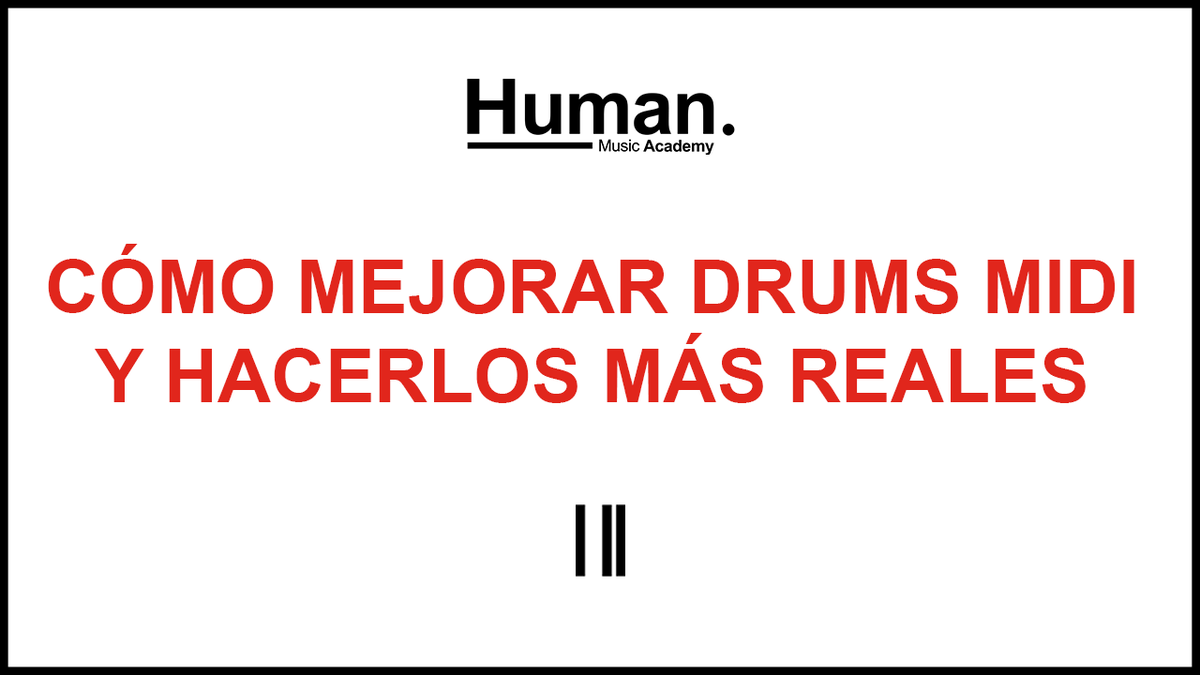 Estrenamos canal de Youtube con un tutorial sobre cómo mejorar tus drums MIDI y hacerlos más realistas. ¡Hoy a las 21:00! Añade el recordatorio: tiny.cc/HMAdrums