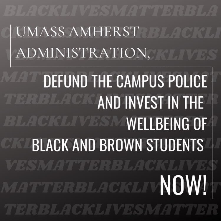 UMassBU's tweet photo. UMASS FOLKS: PLEASE CLICK THE LINK IN OUR BIO! it will open a drafted email to send to the UMass Board of Trustees to demand that the university addresses the financial disparities between UMPD and student wellbeing. THIS IS A QUICK AND IMPACTFUL WAY TO DEMAND SYSTEMIC CHANGE https://t.co/HQBBGCxcpf