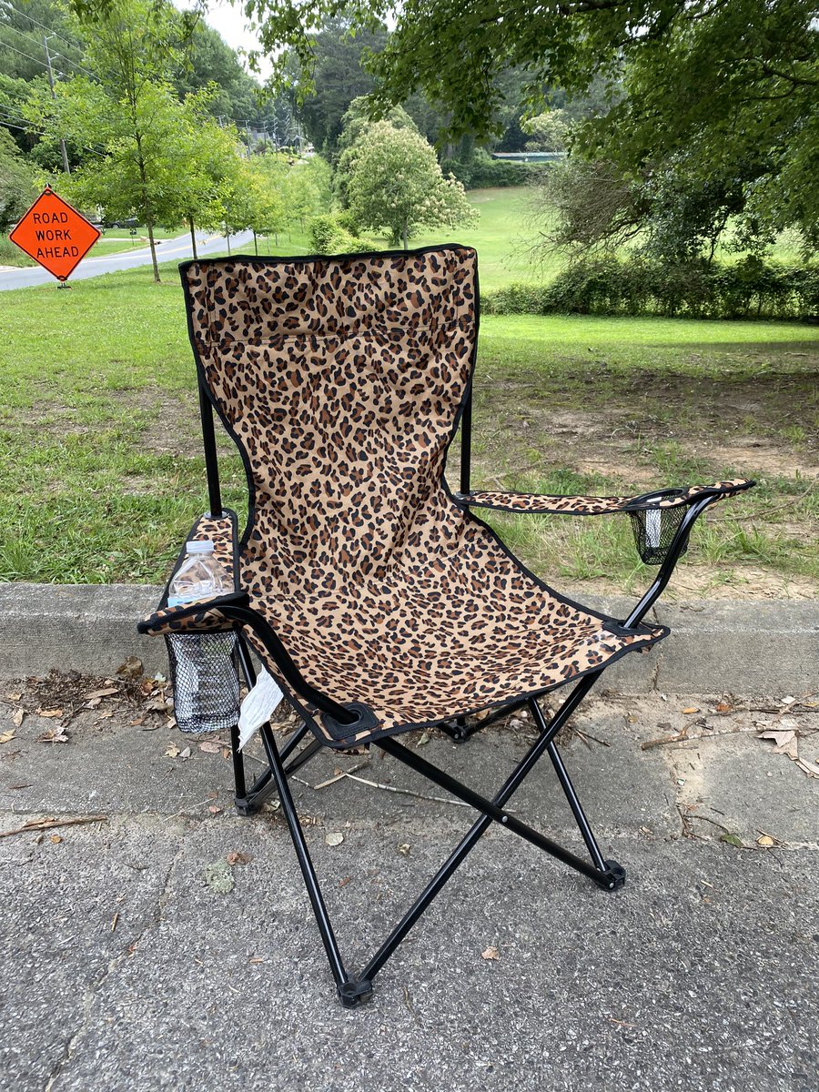 leopard camping chair