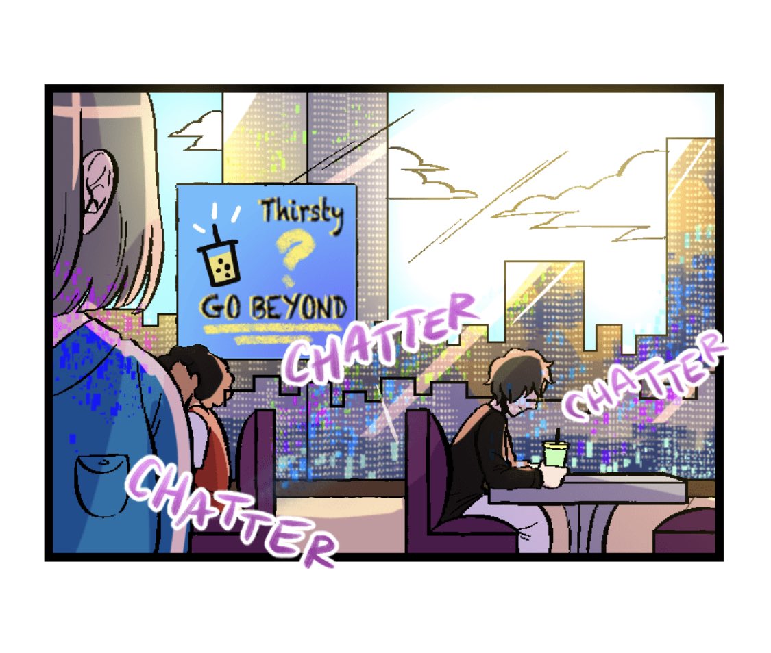 Ok so I know I said it was a tiny reference but I may have... created a My Hero Academia themed Boba Cafe 